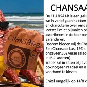 CHANSAAR 14/8 Tiensesteenweg (15:00u-18:00u)